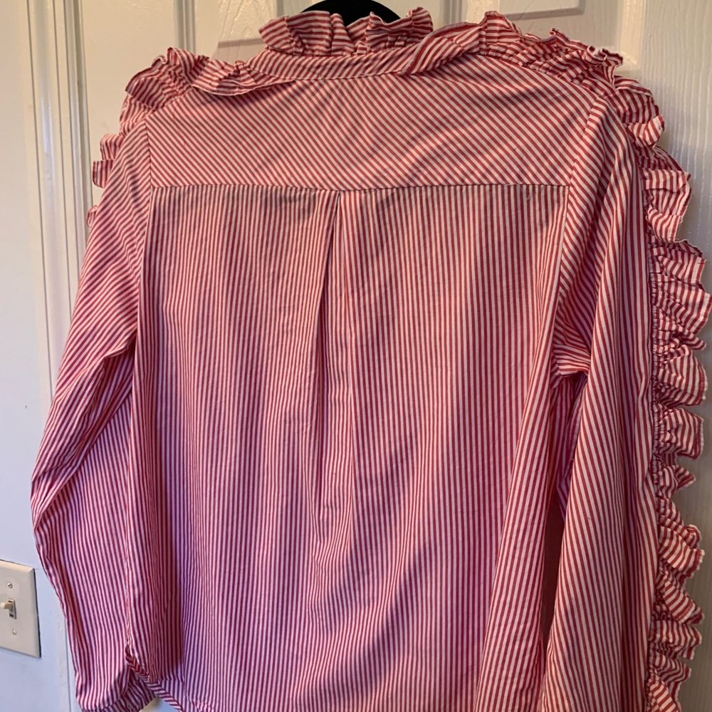 Stripe & Ruffle Pull-Over - Picture 9 of 10